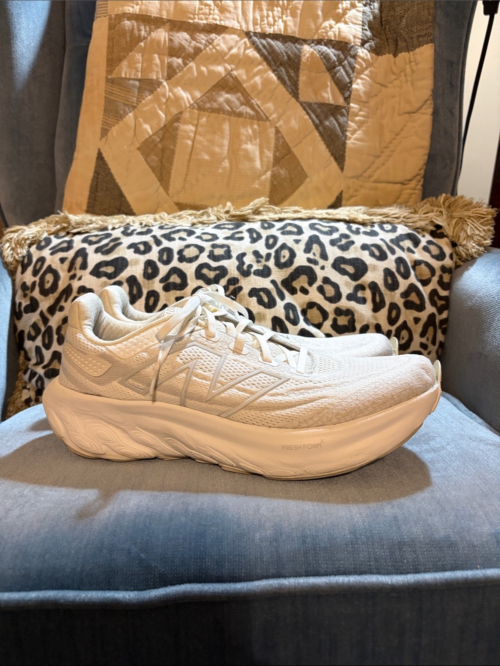 New Balance Fresh Foam X 1080v13 Cream/White Mens Fresh Foam Running Sneakers